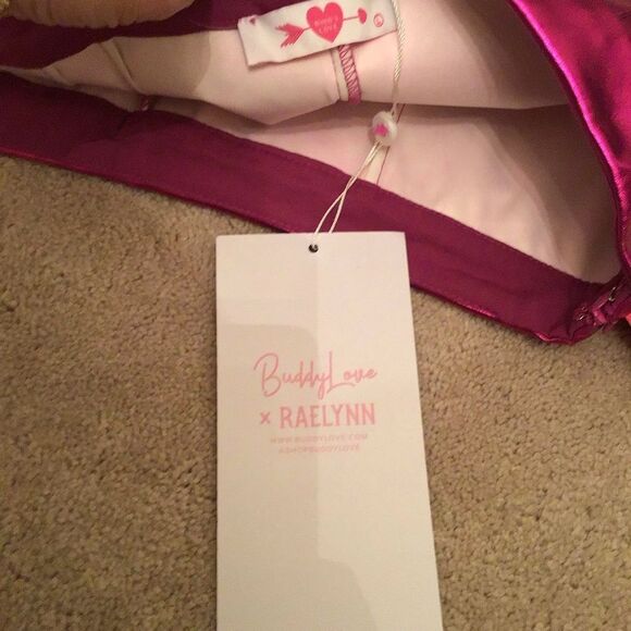 NWT Buddy Love x RAELYNN Metallic Purplish Pink Skorts - Picture 4 of 4